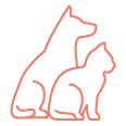 Senior Cat and Dog Icon