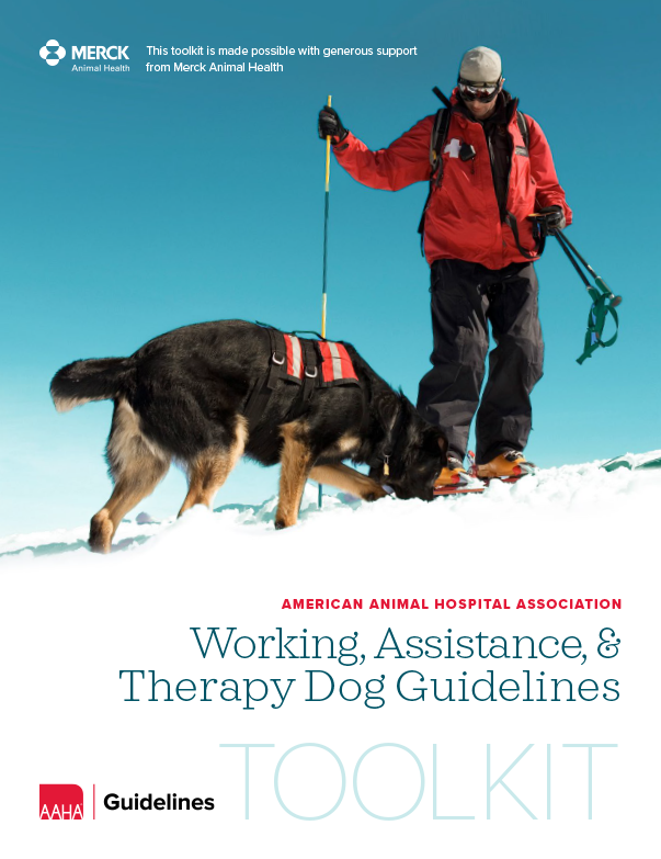 AAHA Working Dog Guidelines toolkit