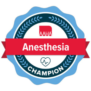 Digital badge awarded upon completion of the AAHA Anesthesia Safety and Monitoring Guidelines Certificate Course. 
